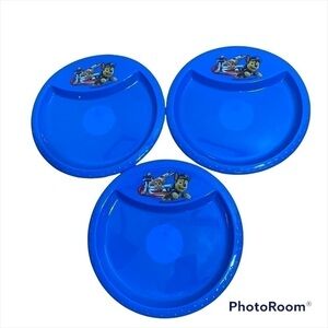 Paw Patrol Plate Bundle Reusable Plastic NEW Blue Chase Skye